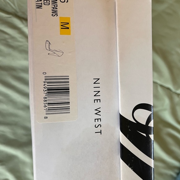 Nine West Women's Red Satin Paws Peep Toe Pumps - Picture 10 of 14